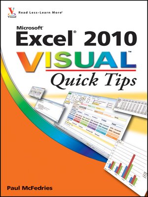 cover image of Excel 2010 Visual Quick Tips